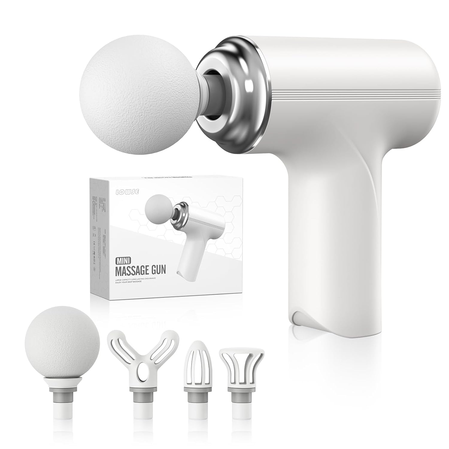 Full Body Massager Gun | Rechargeable Cordless Deep Tissue Massage Machine for Legs & Arms, Use at Home, Gym & During Travel