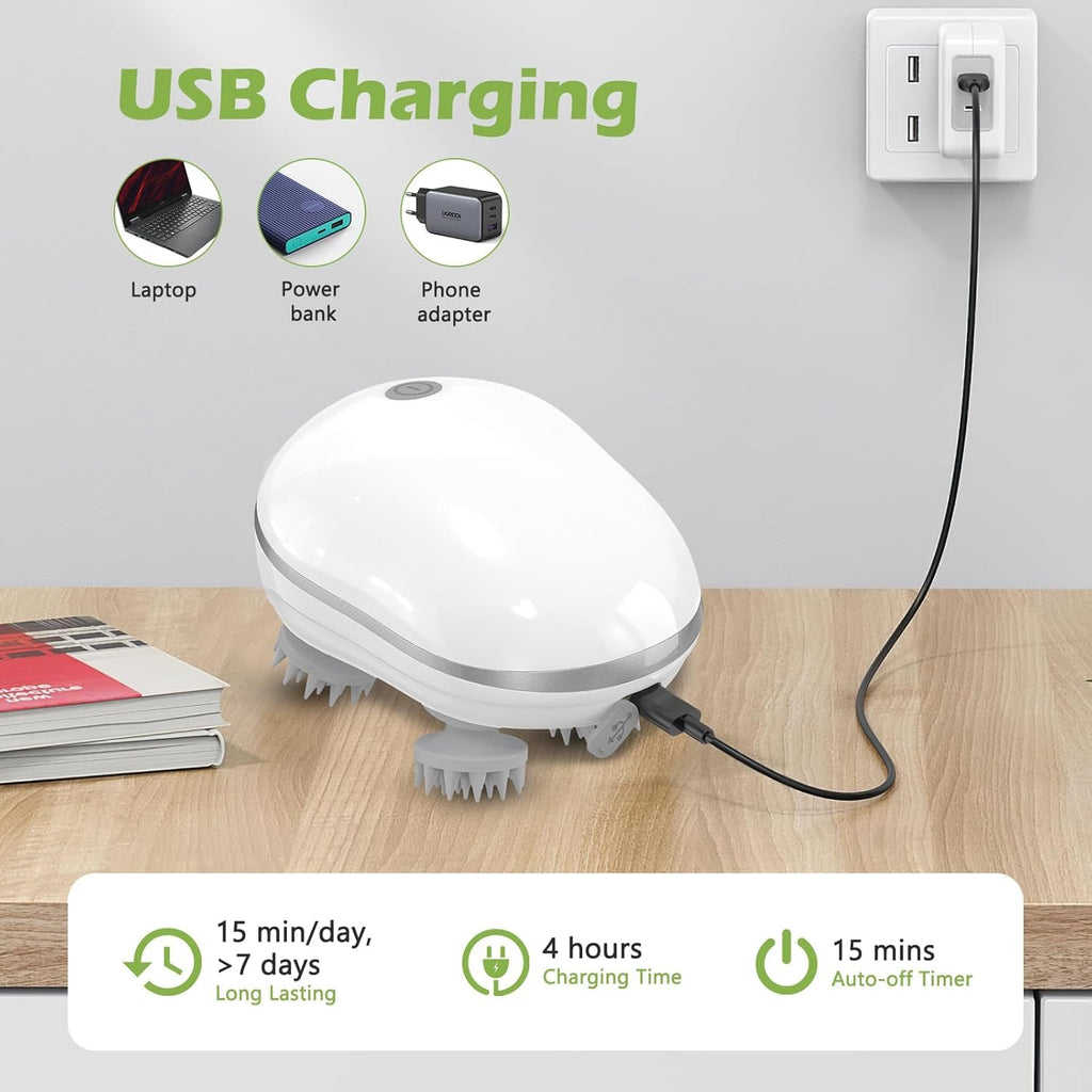 Head Massager | Hair Massager for Hair Growth | Stress Relief  |  Electric Scalp Massager