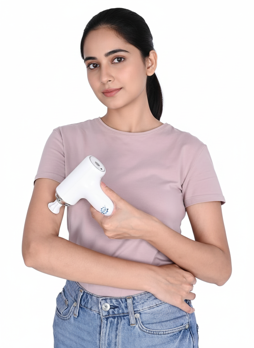 Full Body Massager Gun | Rechargeable Cordless Deep Tissue Massage Machine for Legs & Arms, Use at Home, Gym & During Travel